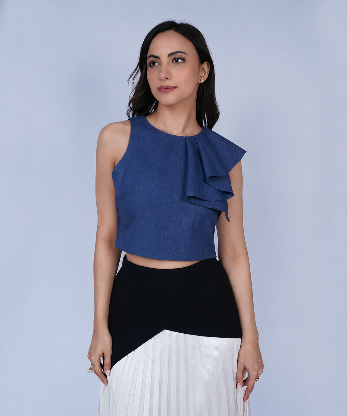 Blue Orchid Top Blouse
